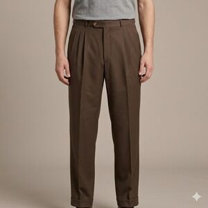 cordovan and grey dress slacks Cordovan & Grey Men's Virgin Wool Gray Dress Pants, Size 41
